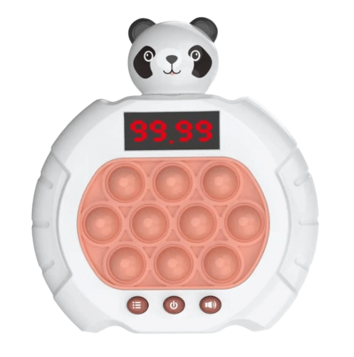 GigglesnGrins Pink and White (Panda) POP-IT FIDGET TOY