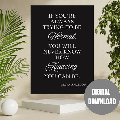 GigglesnGrins.US DIGITAL DOWNLOAD: Maya Angelou Quote